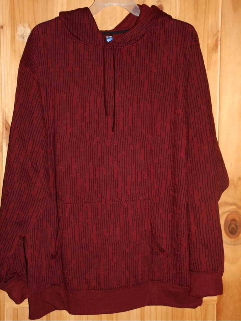 Burgundy Marled Pullover Hoodie